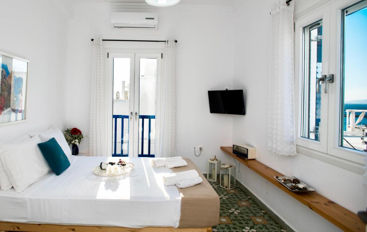 Дом отдыха Mykonos Panorama With Private Terrace & Sea View Mykonos Town